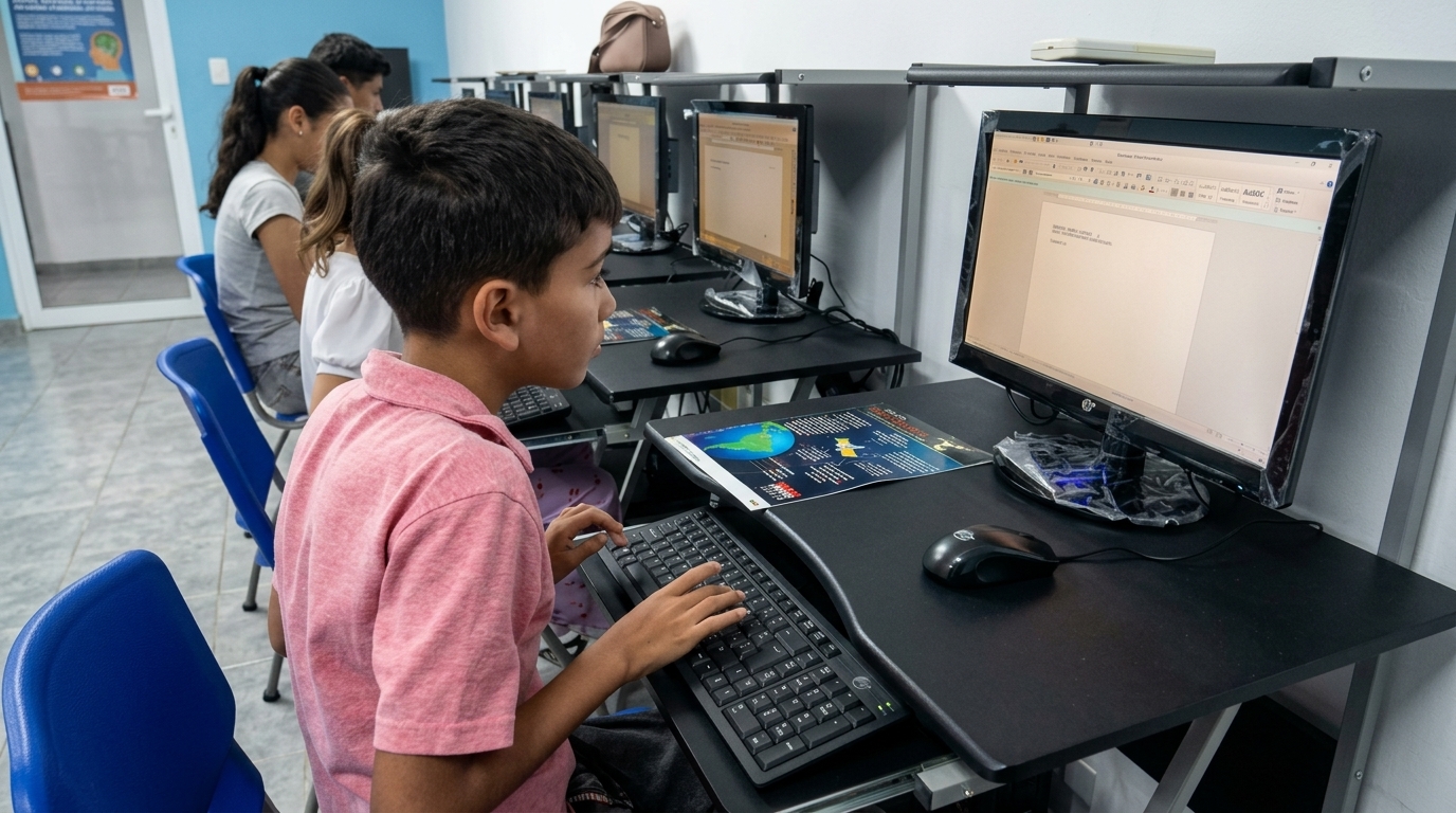 Formación digital en Trujillo: Niños y jóvenes se capacitan en el manejo de “Office Writer”