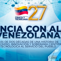 Mincyt cumple 27 años impulsando la independencia científica y tecnológica de Venezuela